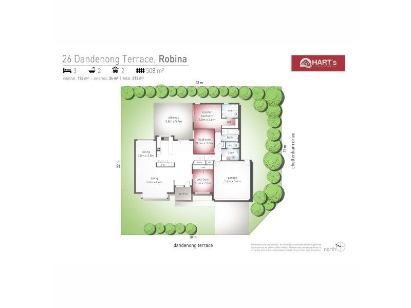 26 Dandenong Terrace, Robina QLD 4226 Floorplan