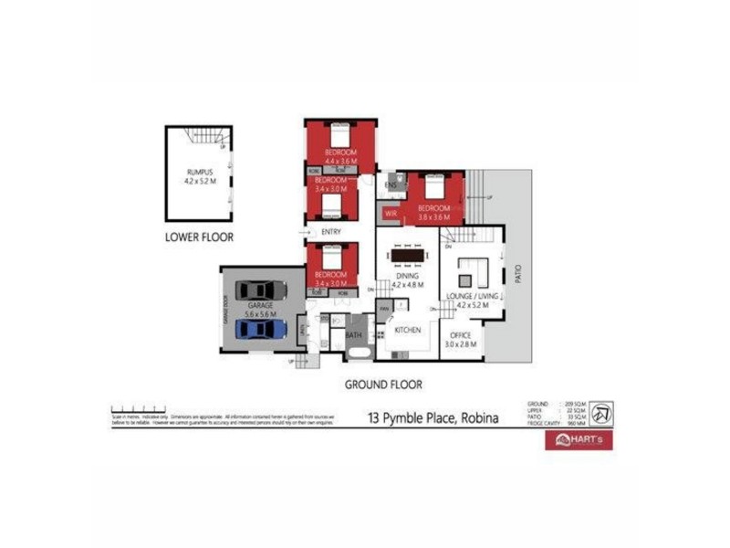 13 Pymble Place, Robina QLD 4226 Floorplan