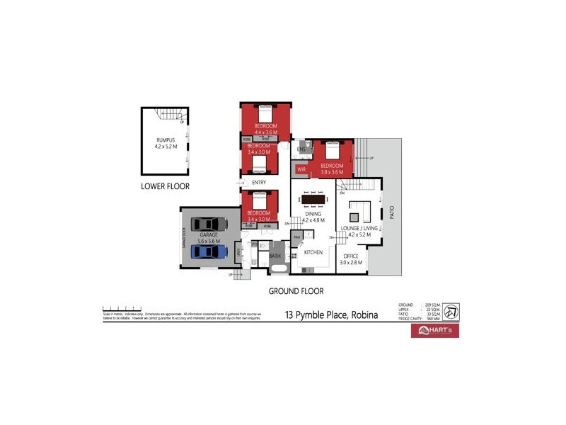13 Pymble Place, Robina QLD 4226 Floorplan