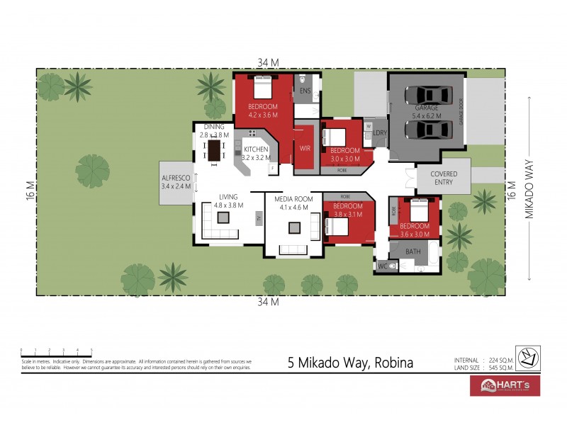 5 Mikado Way, Robina QLD 4226 Floorplan