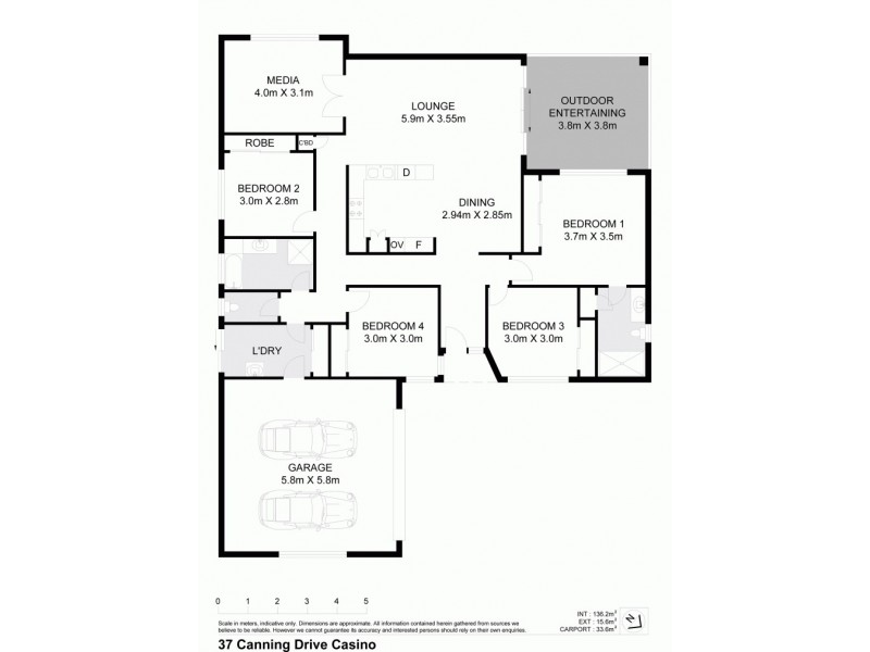 37 Canning Drive, Casino NSW 2470 Floorplan