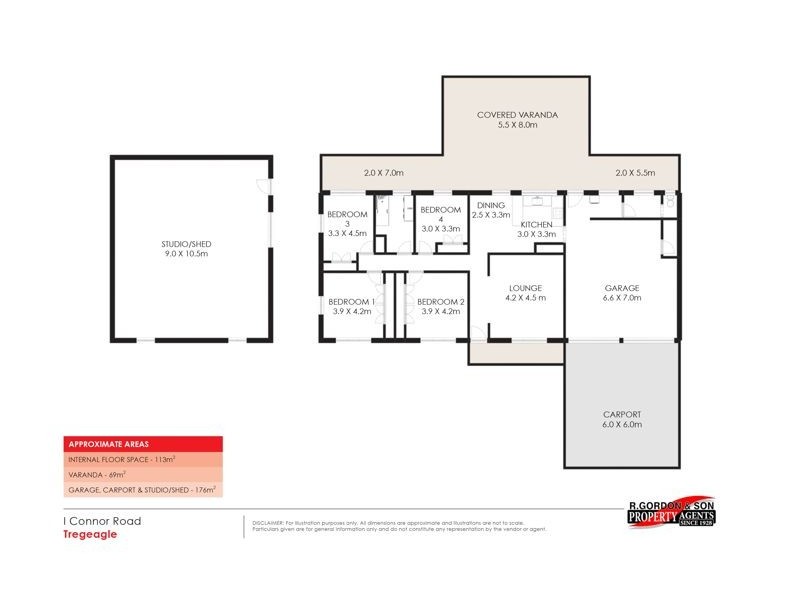 1 Connor Rd, Tregeagle NSW 2480 Floorplan