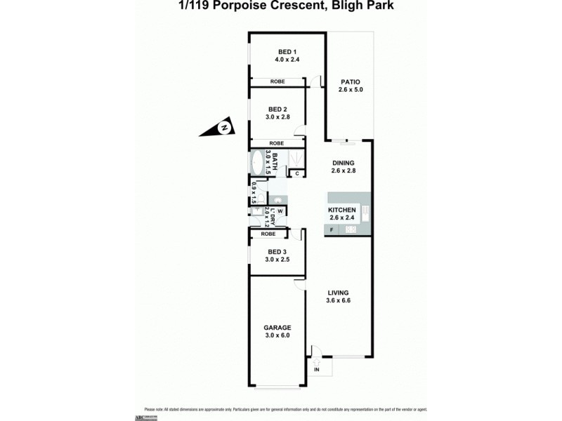 1/119 Porpoise Crescent, Bligh Park NSW 2756 Floorplan