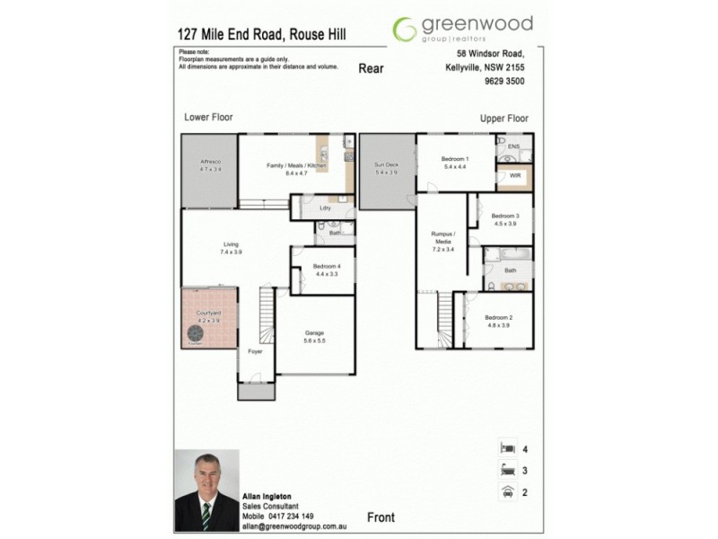 127 Mile End Road, Rouse Hill NSW 2155 Floorplan