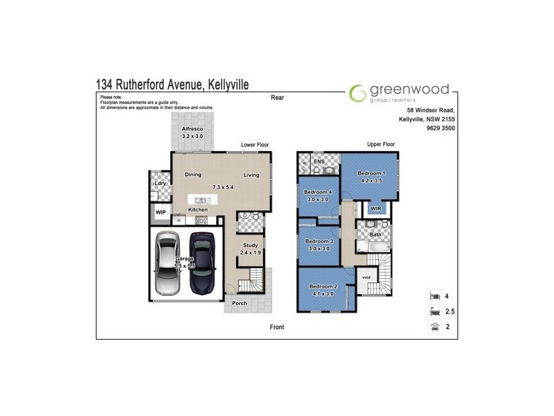 134 Rutherford Ave, Kellyville NSW 2155 Floorplan
