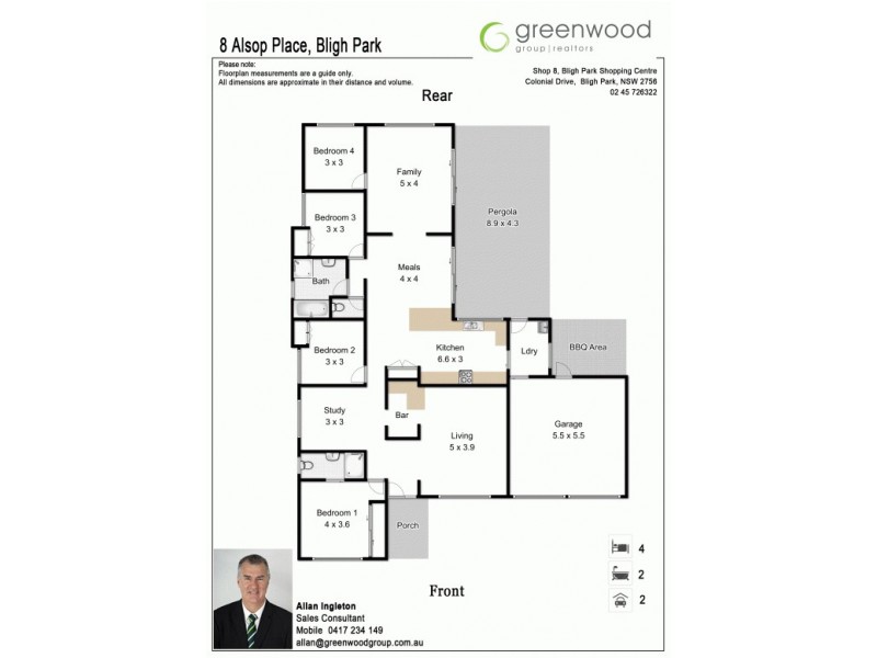 8 Alsop Place, Bligh Park NSW 2756 Floorplan