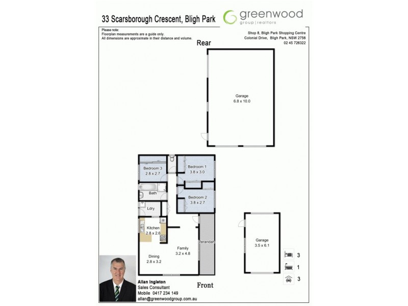 33 Scarsborough Crescent, Bligh Park NSW 2756 Floorplan