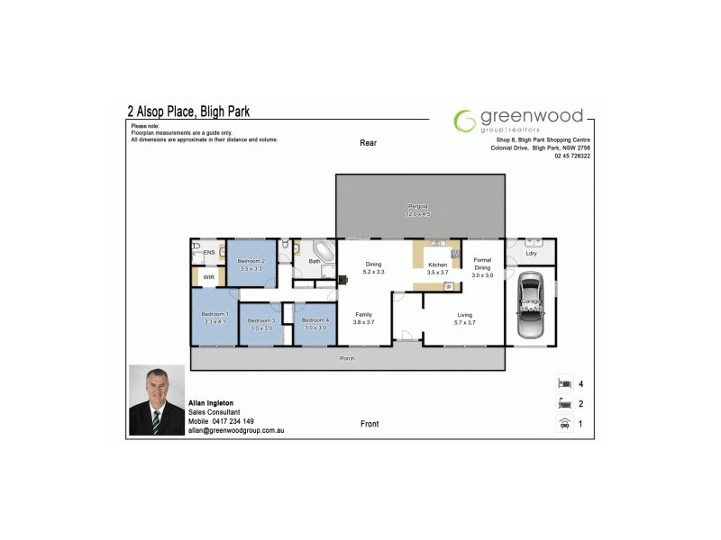 2 Alsop Place, Bligh Park NSW 2756 Floorplan