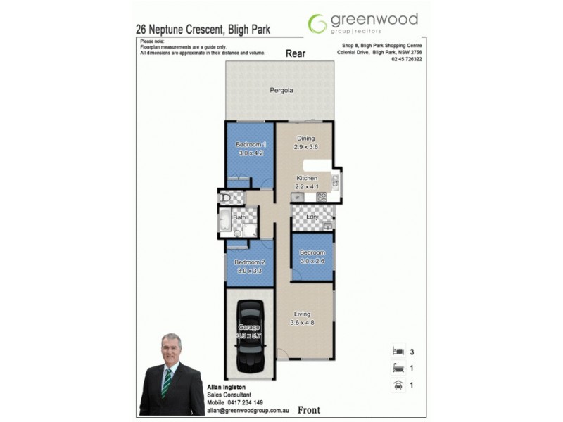 26 Neptune Crescent, Bligh Park NSW 2756 Floorplan