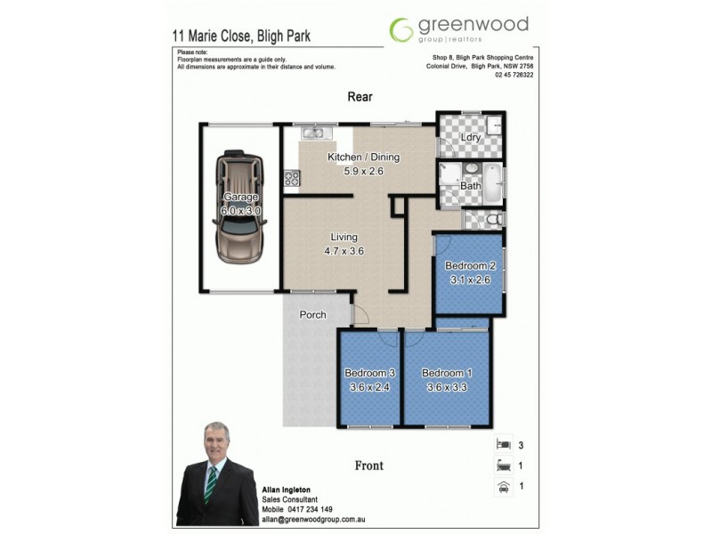 11 Marie Close, Bligh Park NSW 2756 Floorplan