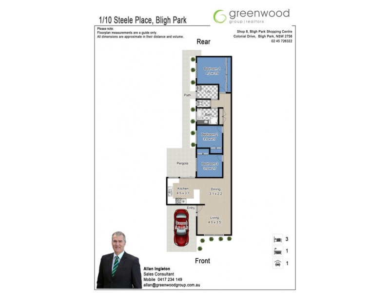 1/10 Steele Place, Bligh Park NSW 2756 Floorplan