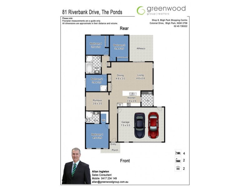 81 Riverbank Drive, The Ponds NSW 2769 Floorplan