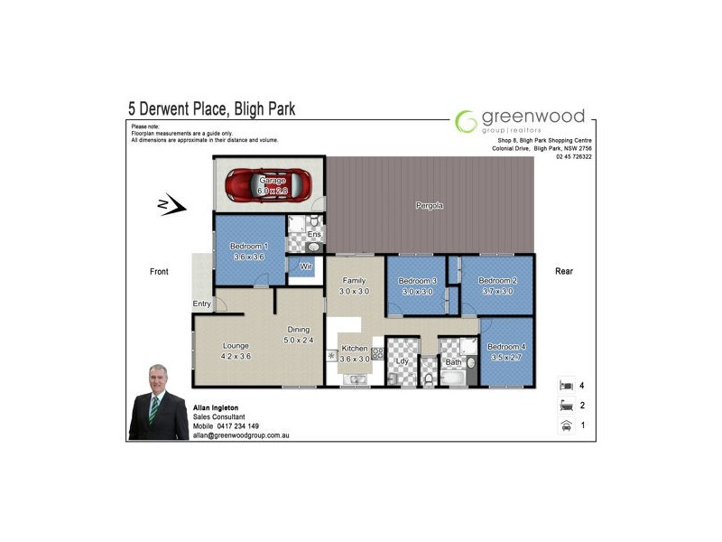 5 Derwent Place, Bligh Park NSW 2756 Floorplan