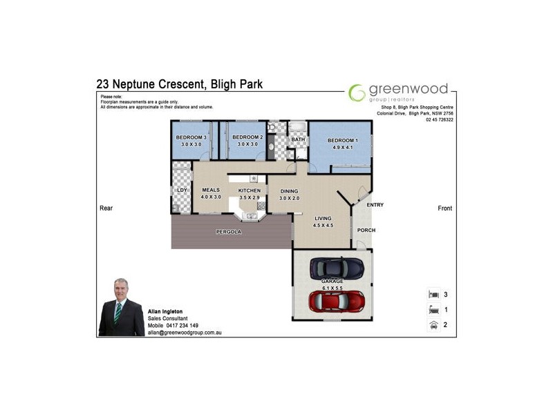 23 Neptune Crescent, Bligh Park NSW 2756 Floorplan
