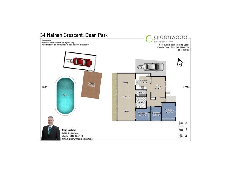34 Nathan Crescent, Dean Park NSW 2761 Floorplan