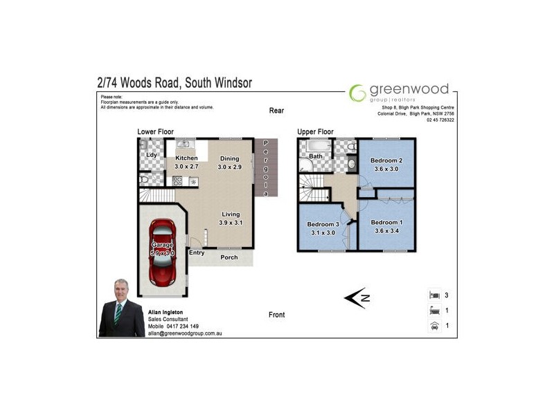 2/74 Woods Road, South Windsor NSW 2756 Floorplan