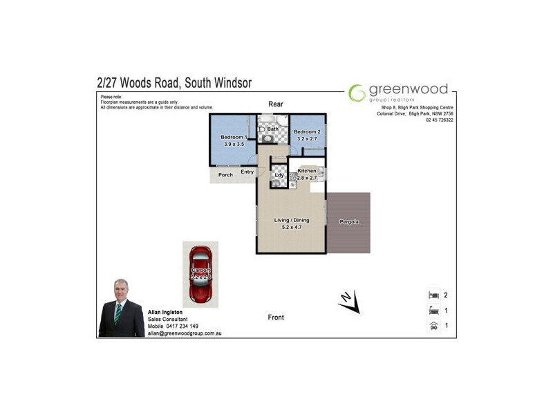 2/27 Woods Road, South Windsor NSW 2756 Floorplan