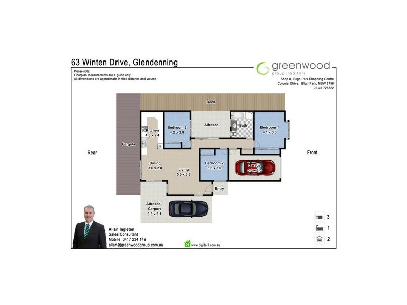 63 Winten Drive, Glendenning NSW 2761 Floorplan