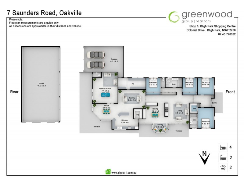 7 Saunders Road, Oakville NSW 2765 Floorplan