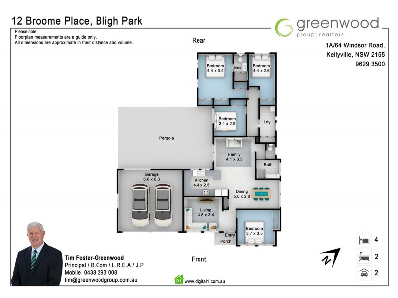 12 Broome Place, Bligh Park NSW 2756 Floorplan
