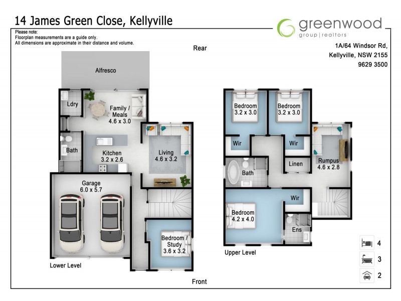 14 James Green Close (off Burns Road), Kellyville NSW 2155 Floorplan