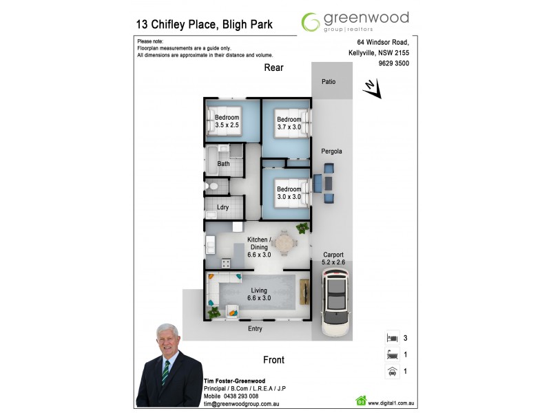 13 Chifley Place, Bligh Park NSW 2756 Floorplan