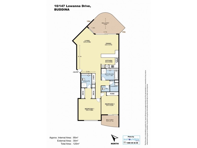 10/147 Lowanna Drive, Buddina QLD 4575 Floorplan