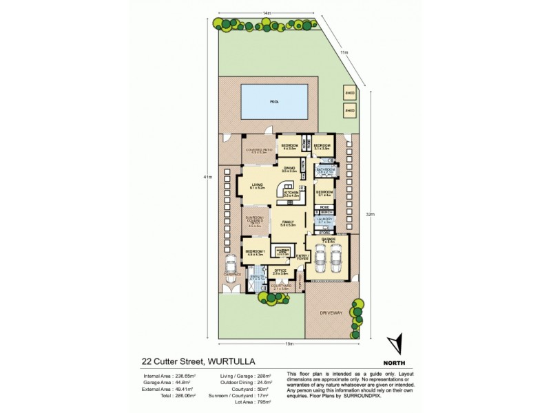 22 Cutter Street, Wurtulla QLD 4575 Floorplan