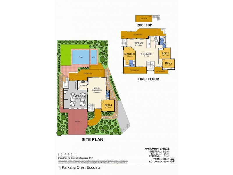 4 Parkana Crescent, Buddina QLD 4575 Floorplan