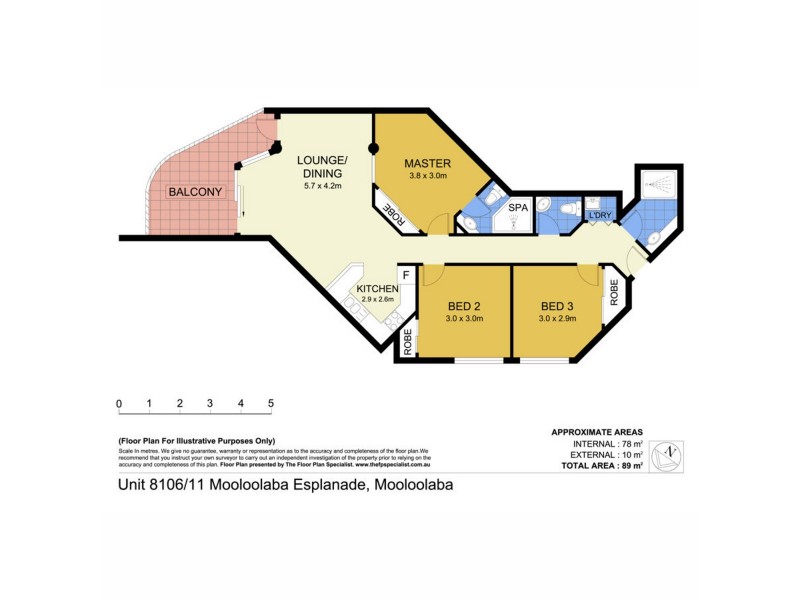 8106/11 Mooloolaba Esplanade, Mooloolaba QLD 4557 Floorplan