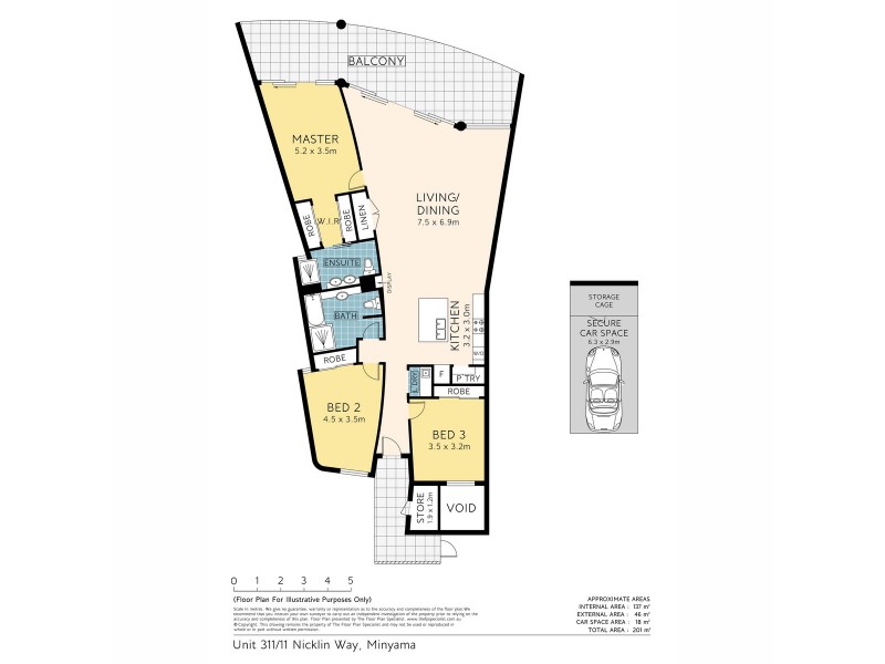 311/11 Nicklin Way, Minyama QLD 4575 Floorplan