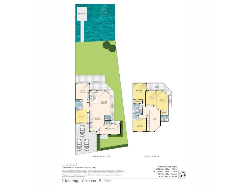 5 Kooringal Crescent, Buddina QLD 4575 Floorplan