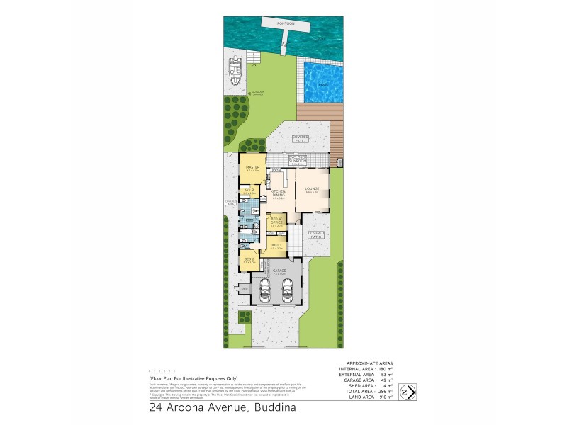 24 Aroona Avenue, Buddina QLD 4575 Floorplan