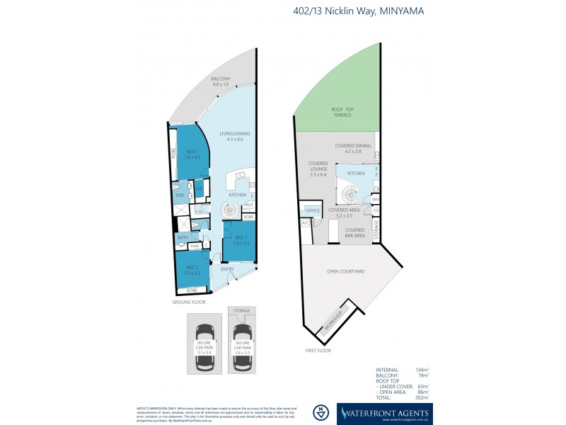 402/13 Nicklin Way, Minyama QLD 4575 Floorplan
