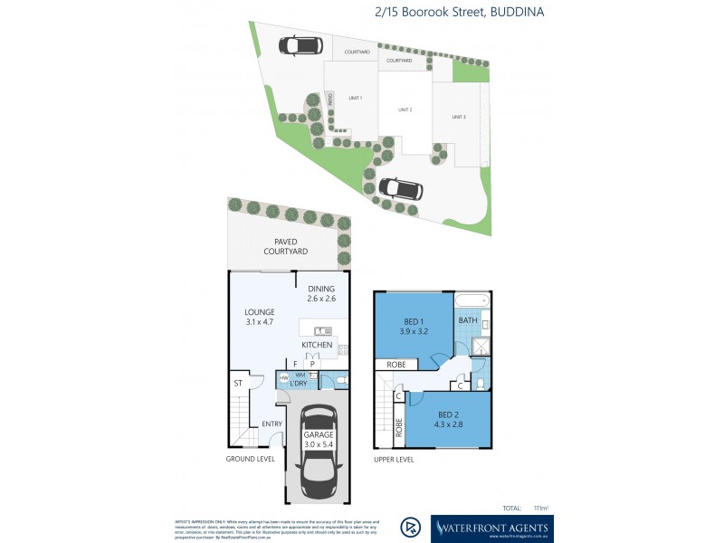 2/15 Boorook Street, Buddina QLD 4575 Floorplan