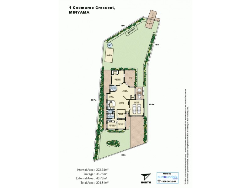 1 Coomaroo Crescent, Minyama QLD 4575 Floorplan