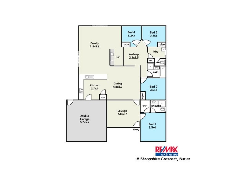 15 Shropshire Crescent, Butler WA 6036 Floorplan