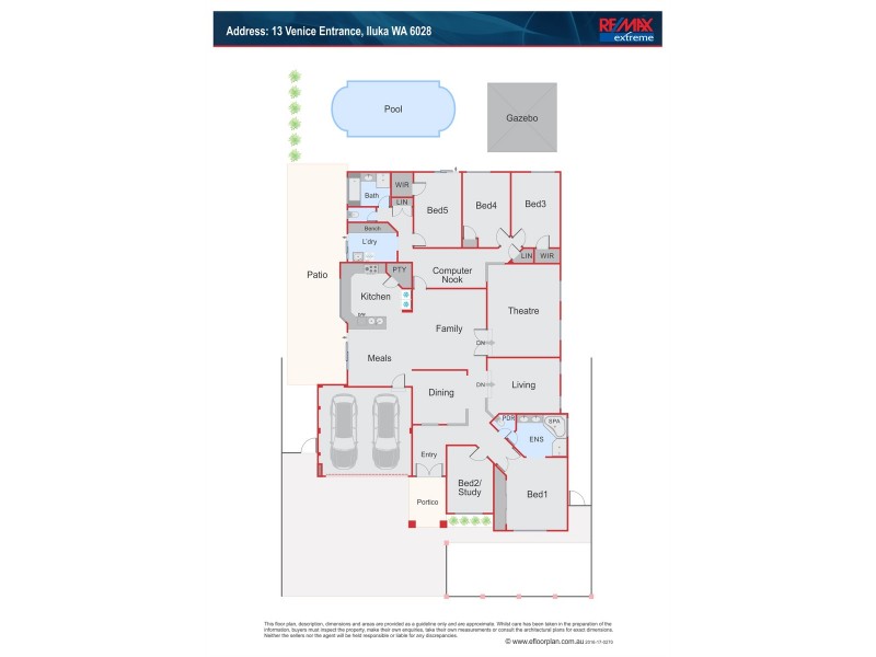 13 Venice Entrance, Iluka WA 6028 Floorplan
