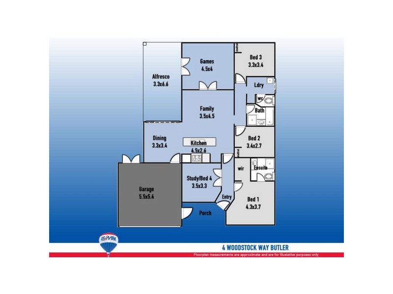 4 Woodstock Way, Butler WA 6036 Floorplan