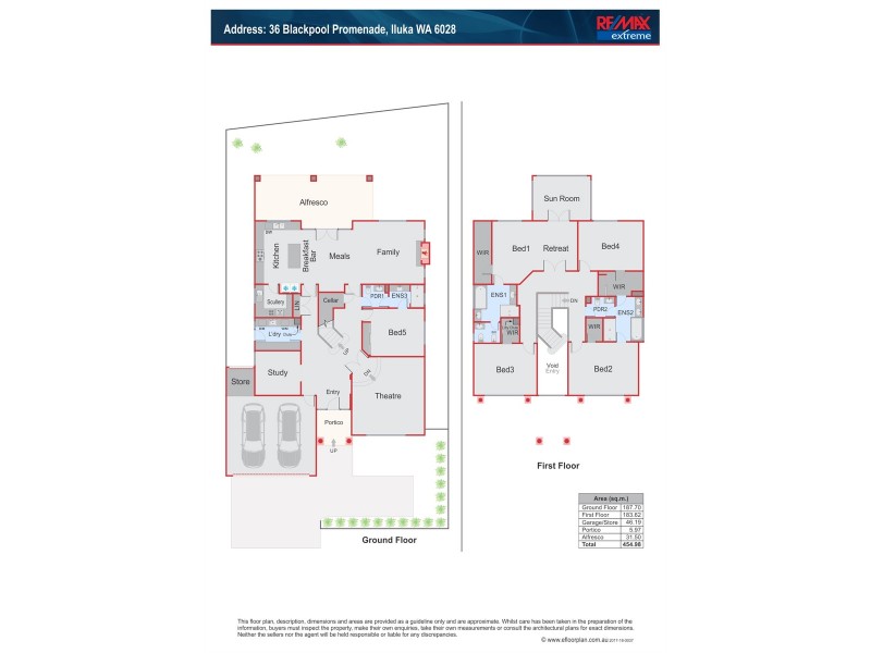 36 Blackpool Promenade, Iluka WA 6028 Floorplan