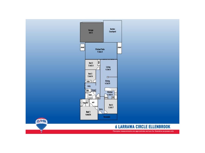 6 Larrawa Circle, Ellenbrook WA 6069 Floorplan