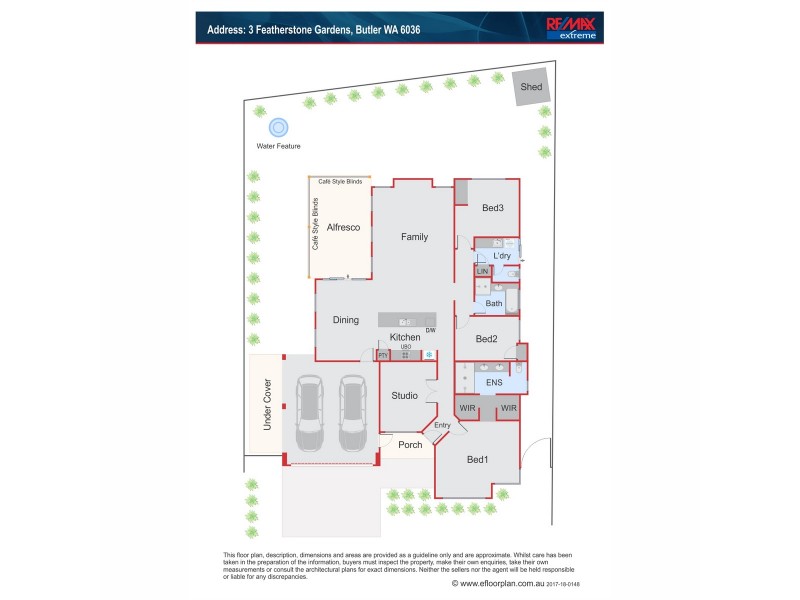 3 Featherstone Gardens, Butler WA 6036 Floorplan