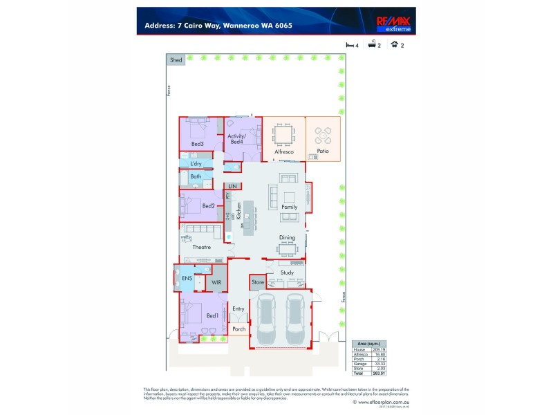 7 Cairo Way, Wanneroo WA 6065 Floorplan
