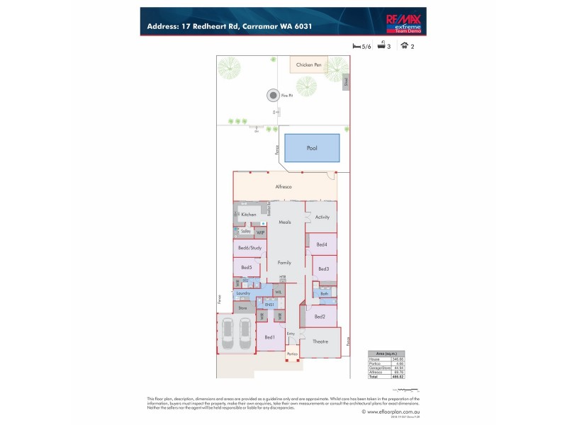 17 Redheart Road, Carramar WA 6031 Floorplan