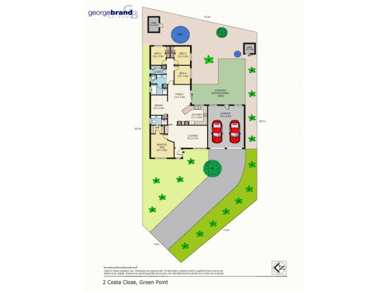 2 Costa Cl, Green Point NSW 2251 Floorplan