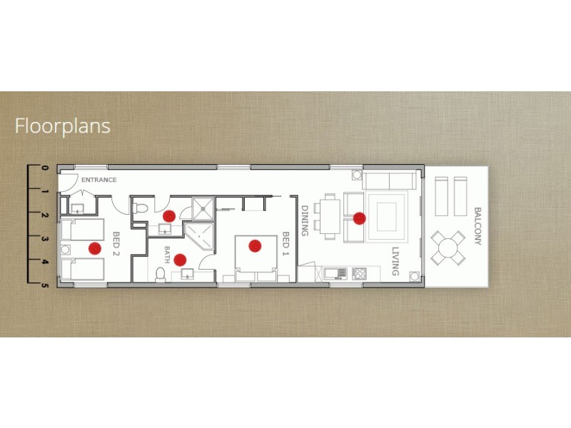 Unit 118/569 ‘Oceans’ Charlton Esplanade, Urangan QLD 4655 Floorplan