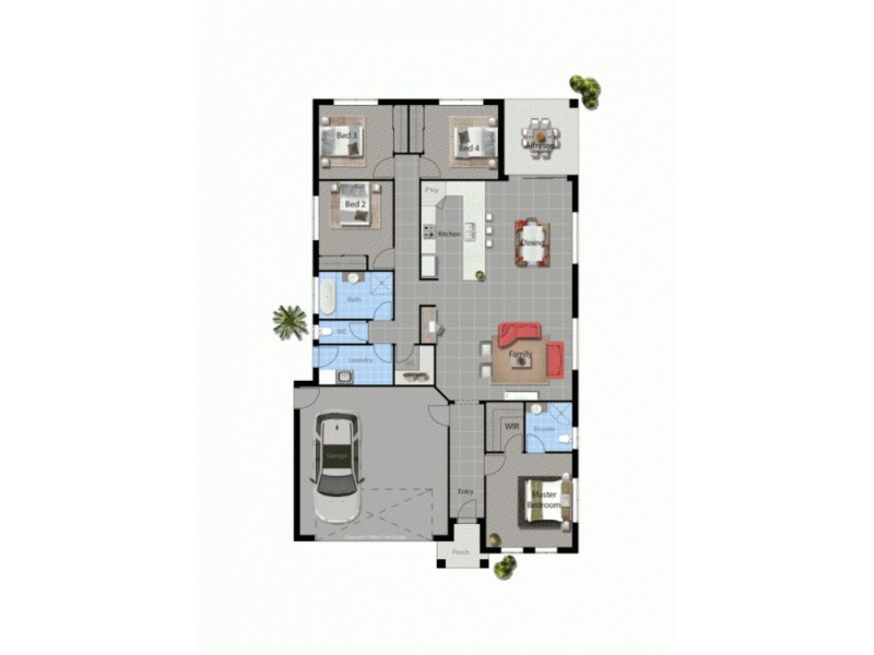 14 ( Lot 7 ) Eli Court, Kawungan QLD 4655 Floorplan