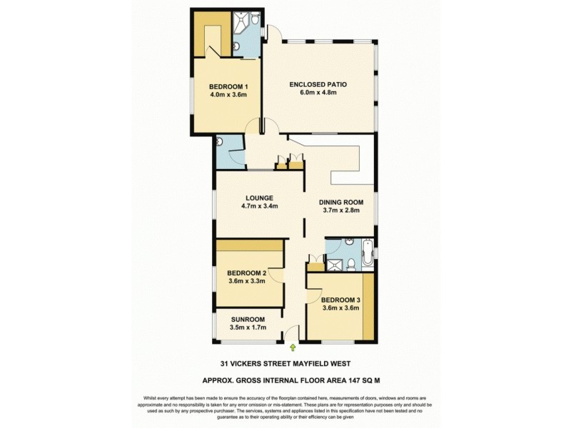 31 Vickers Street, Mayfield NSW 2304 Floorplan