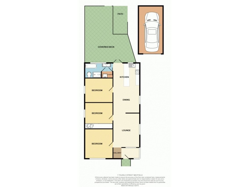 1 Tourle Street, Mayfield NSW 2304 Floorplan