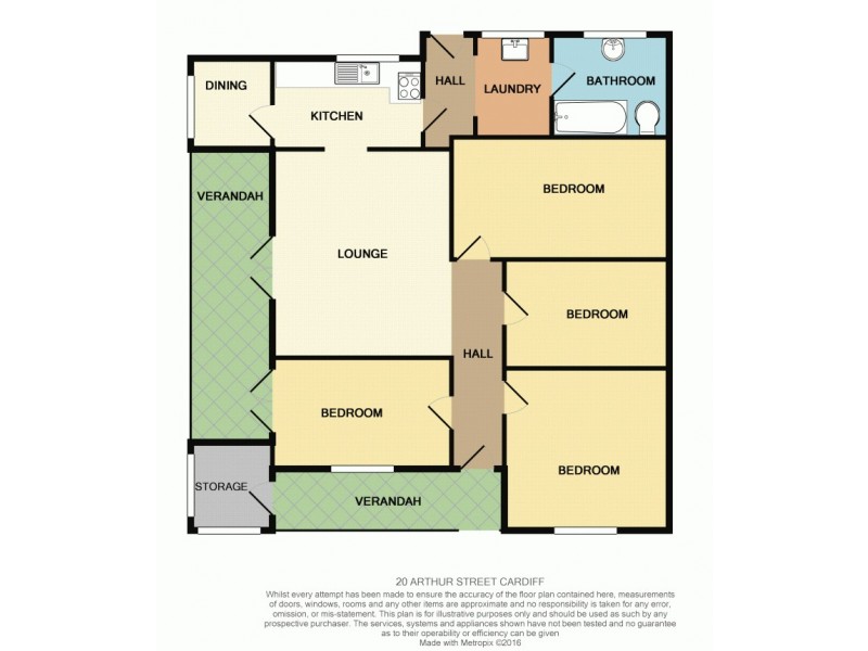 20 Arthur Street, Cardiff NSW 2285 Floorplan